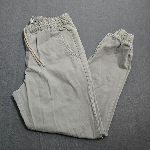 Old Navy Men M Grey Jogger Pants Elastic Waist Drawstring - Picture 1 of 12